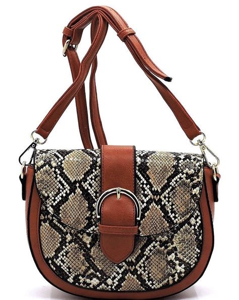 snake skin crossbody bag